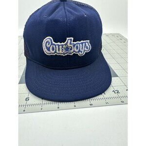 Vintage Dallas Cowboys officially Licensed 80s Script Snapback Hat‎ Cap Vtg.